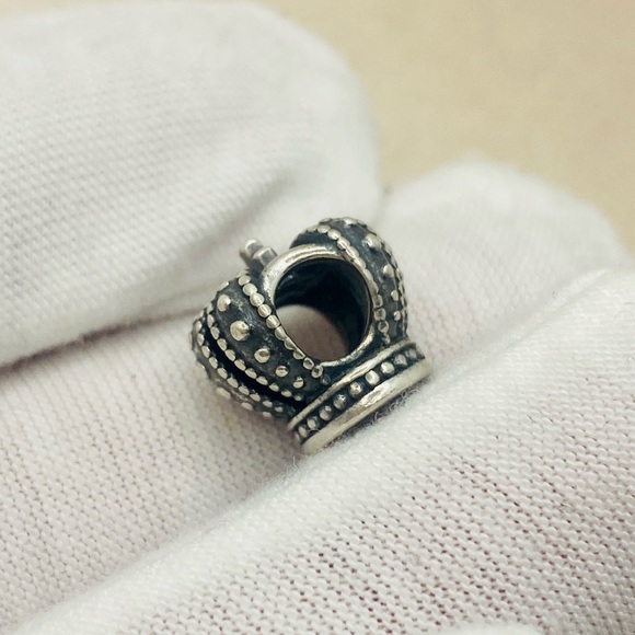 EUC Pandora 790930 Sterling Silver Royal Crown Charm - Picture 7 of 9